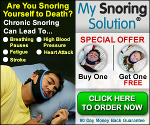 A chin strap can help to improve breathing through the nose and put an end to noisy snoring